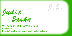 judit saska business card